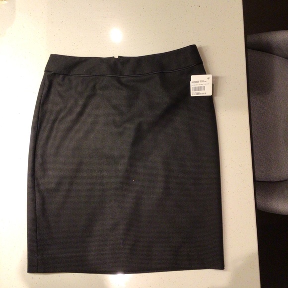 Brown herringbone skirt, lined, brand new, size 6 - Picture 1 of 4